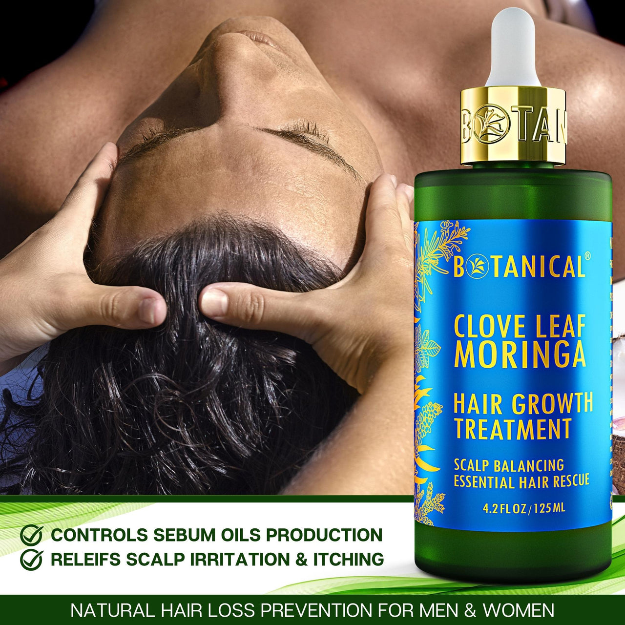 Clove Leaf & Moringa Hair Growth Treatment - Scalp Balancing - 4.2 Fl Oz