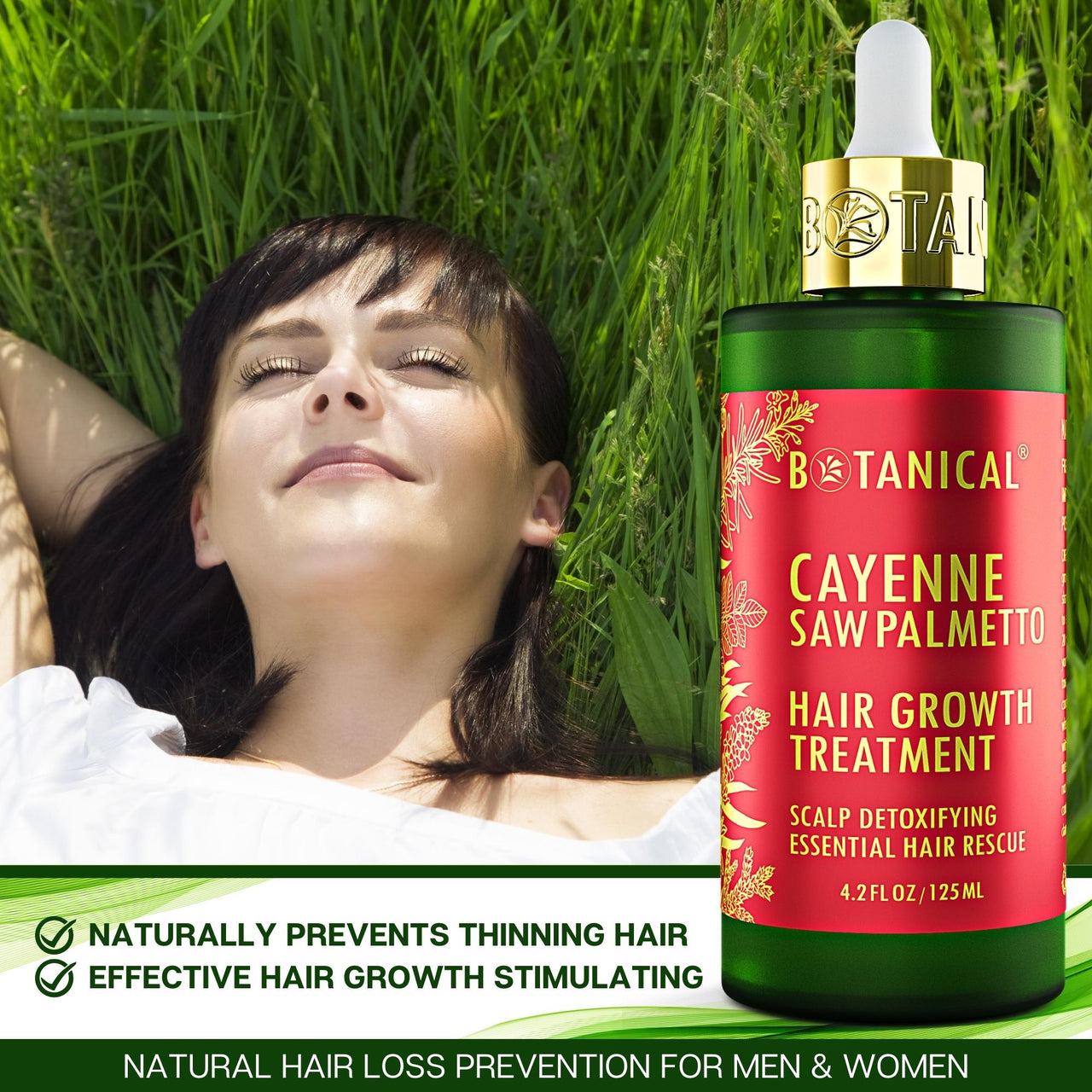 Cayenne & Saw Palmetto Hair Growth Treatment - Scalp Detox - 4.2 Fl Oz