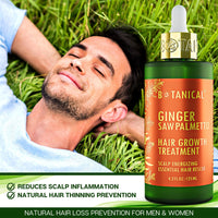 Thumbnail for Ginger & Saw Palmetto Hair Growth Treatment - Scalp Energizing - 4.2 Fl Oz