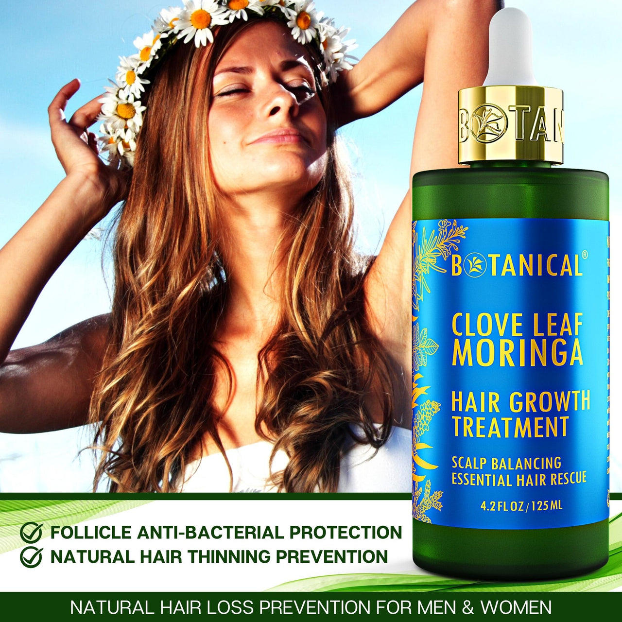 Clove Leaf & Moringa Hair Growth Treatment - Scalp Balancing - 4.2 Fl Oz