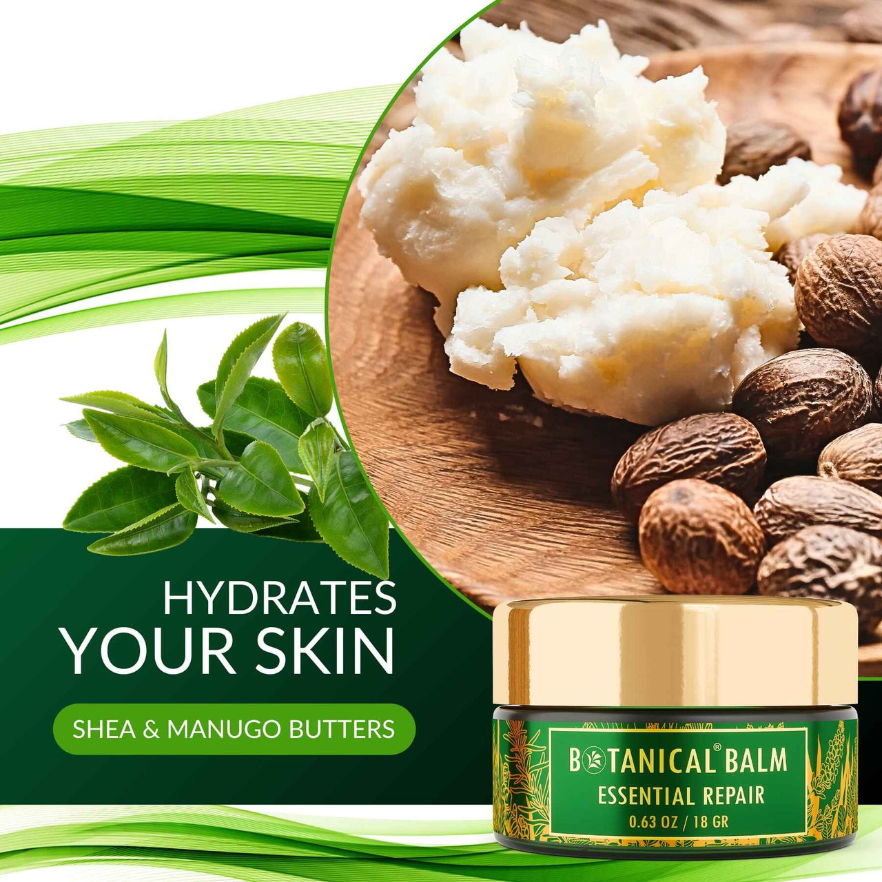 Botanical Balm - Green Tea Infused - Essential Repair