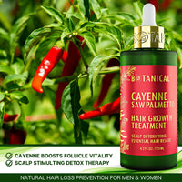 Thumbnail for Cayenne & Saw Palmetto Hair Growth Treatment - Scalp Detox - 4.2 Fl Oz