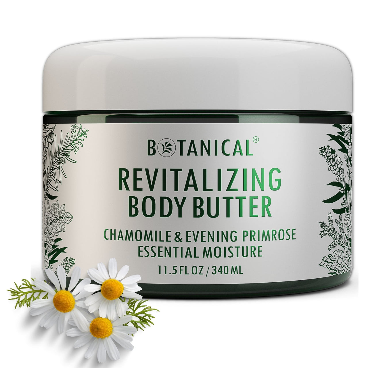 Body Butter - Chamomile & Primrose - Revitalizing For Dry & Crepey Skin