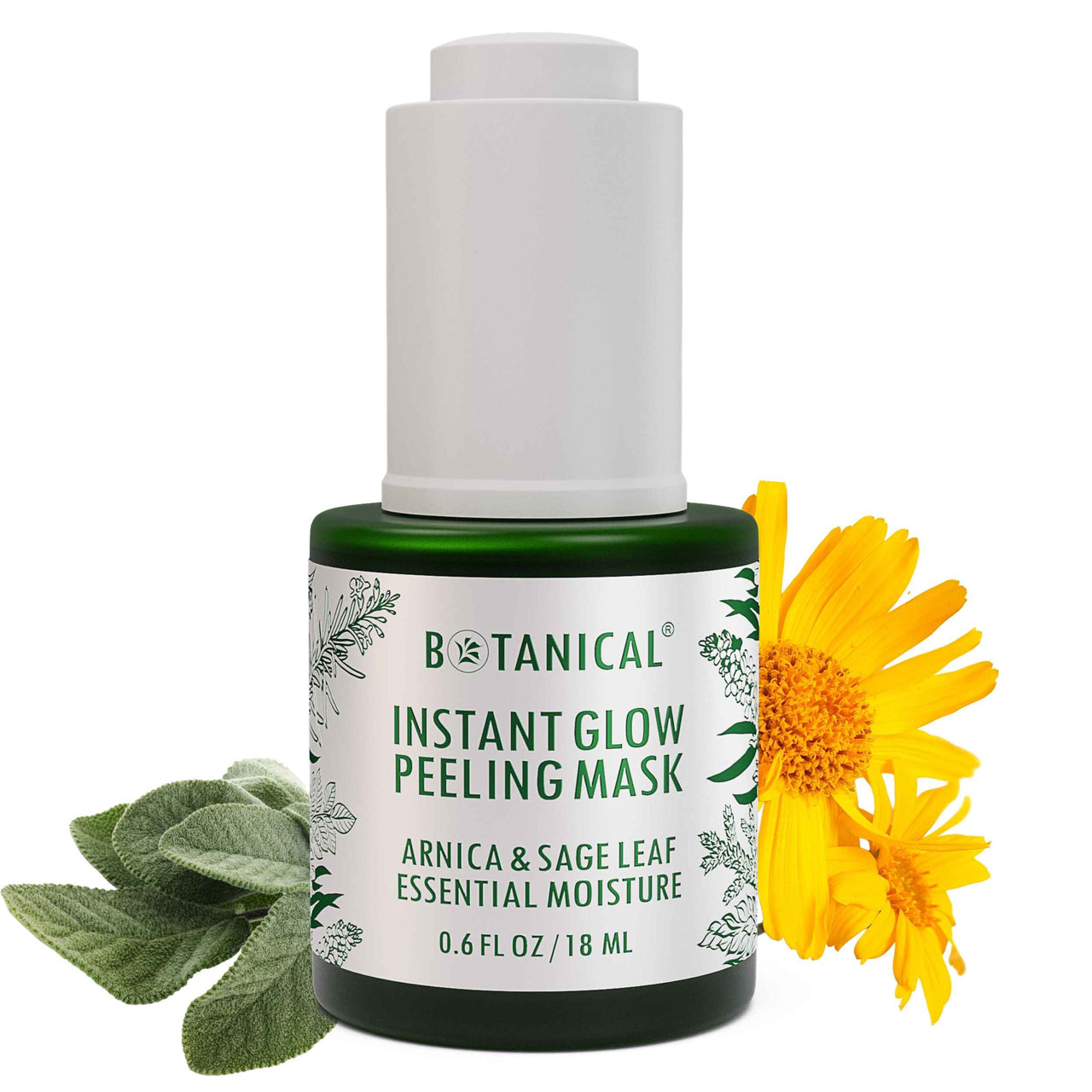 Peeling Mask - Arnica & Sage Leaf - Instant Glow Face Brightening