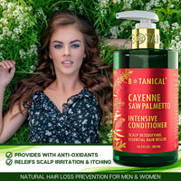 Thumbnail for Cayenne & Saw Palmetto Conditioner For Thinning Hair - Scalp Detox - 10.2 Fl Oz