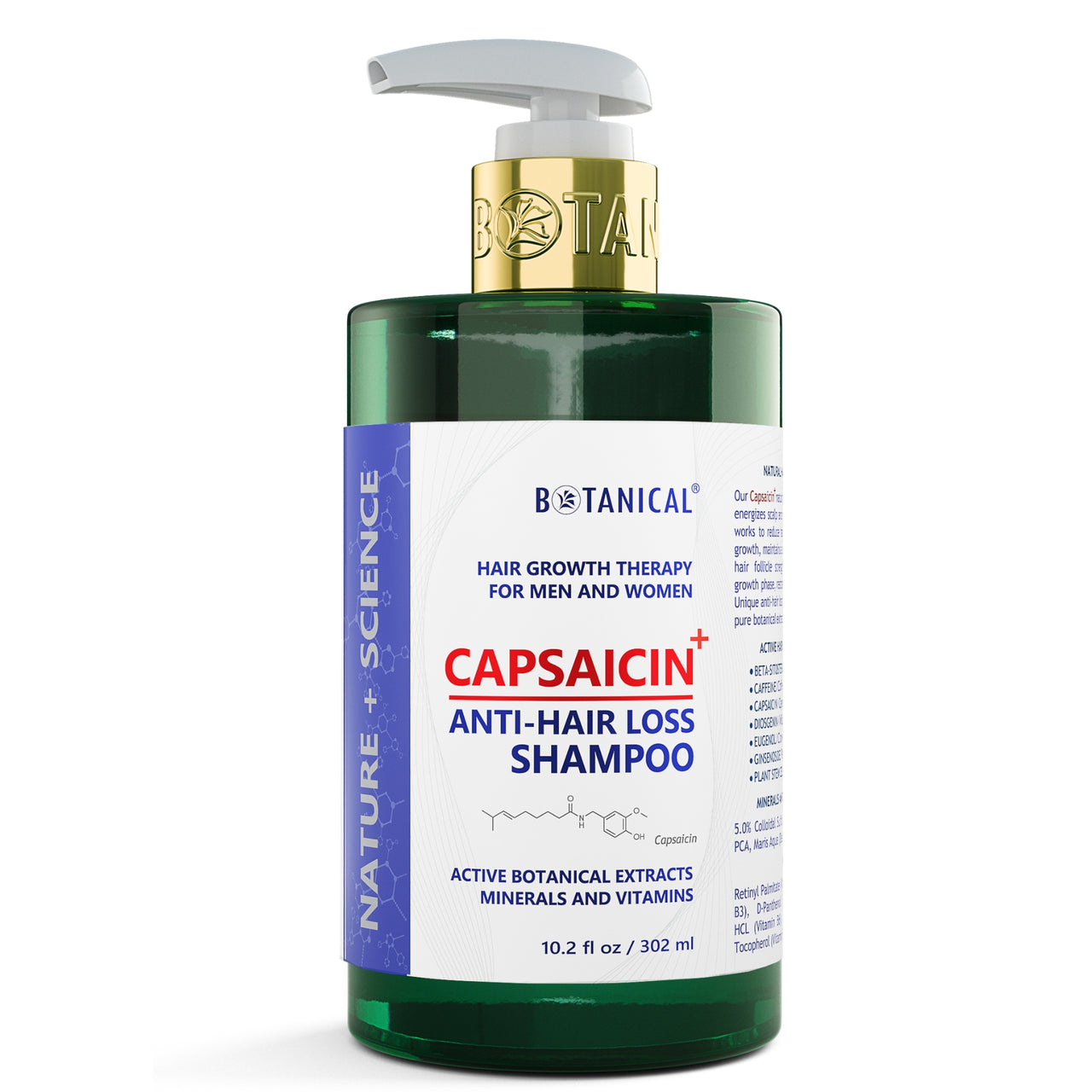 Herbal Shampoo - CAPSAICIN+™ Dandruff & Hair Thinning Prevention Formula