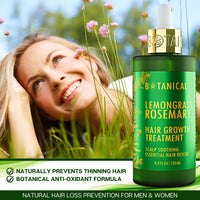 Thumbnail for Lemongrass & Rosemary Hair Growth Treatment - Scalp Soothing - 4.2 Fl Oz