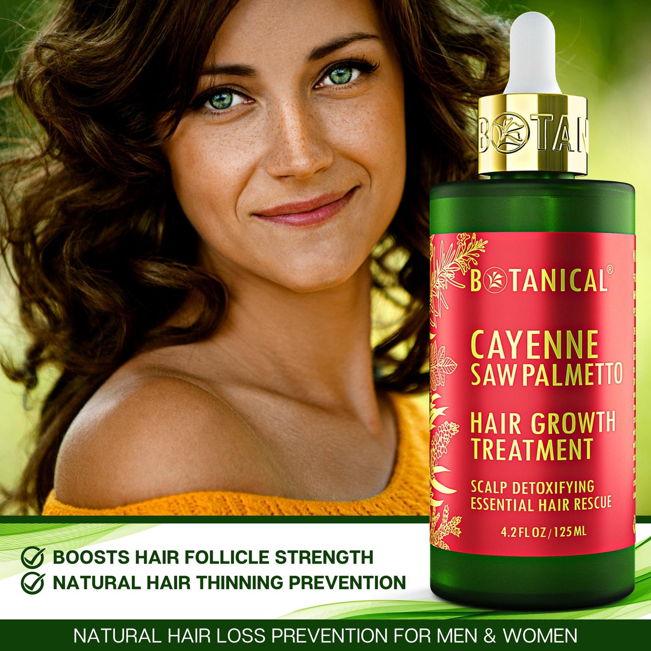 Cayenne & Saw Palmetto Hair Growth Treatment Pre-Shampoo - Scalp Detox - 4.2 Fl Oz