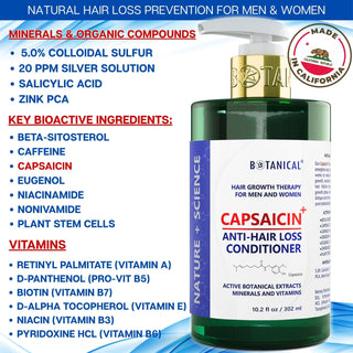 Conditioner For Thinning Hair -  Capsaicin Dandruff & Hair Thinning Prevention Formula