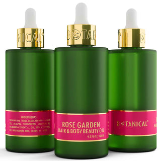 Hair & Body Beauty Oil - Rose Garden Flower Fragrance - Essential Senses