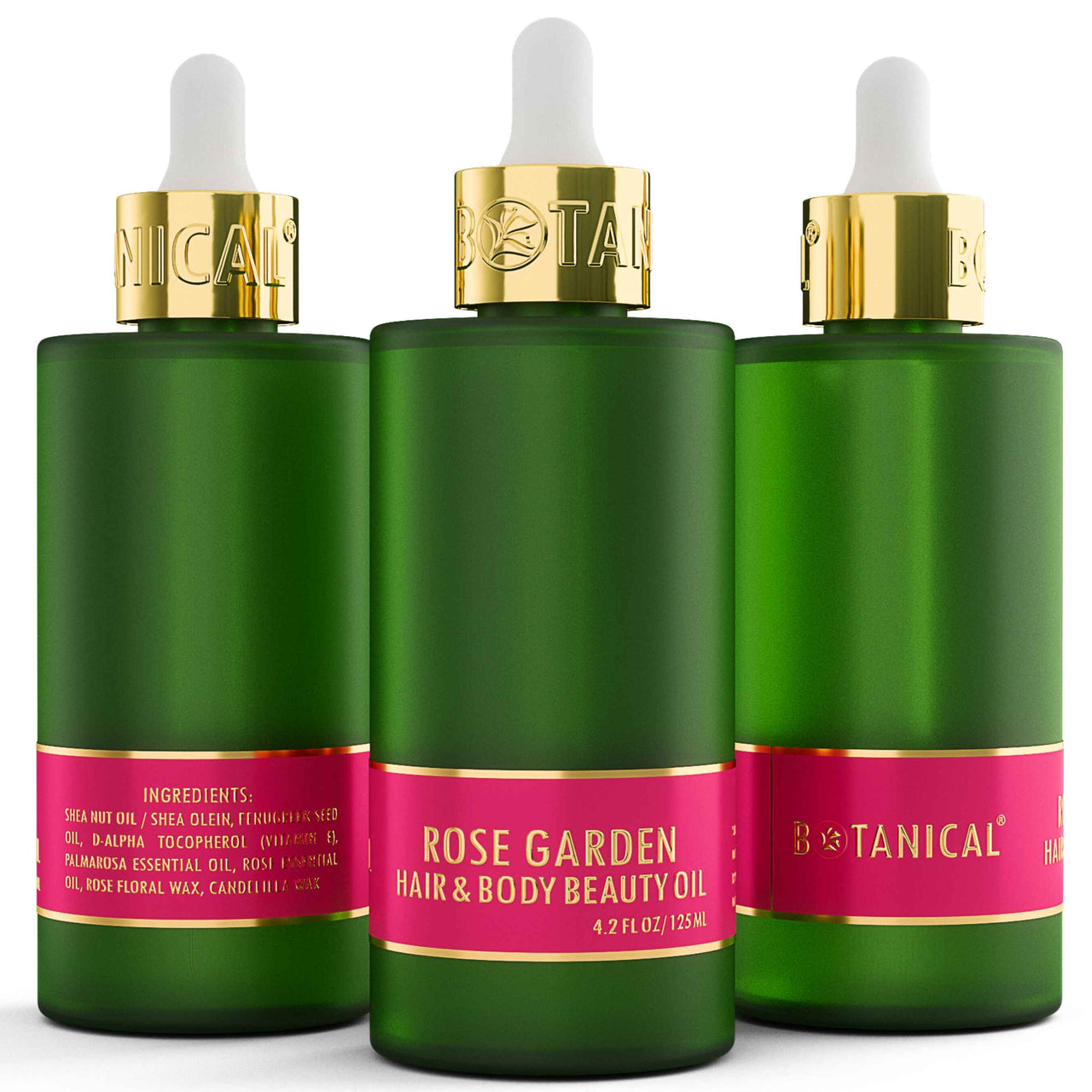 Hair & Body Beauty Oil - Rose Garden - Pure & Natural Flower Fragrance