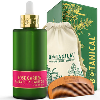 Hair & Body Beauty Oil - Rose Garden Flower Fragrance - Essential Senses