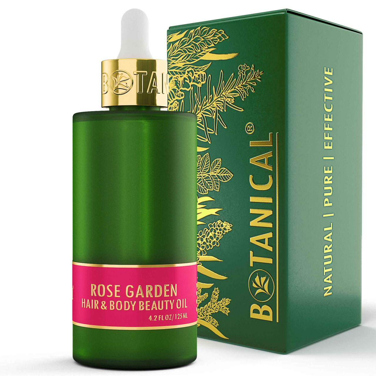 Hair & Body Beauty Oil - Rose Garden - Pure & Natural Flower Fragrance