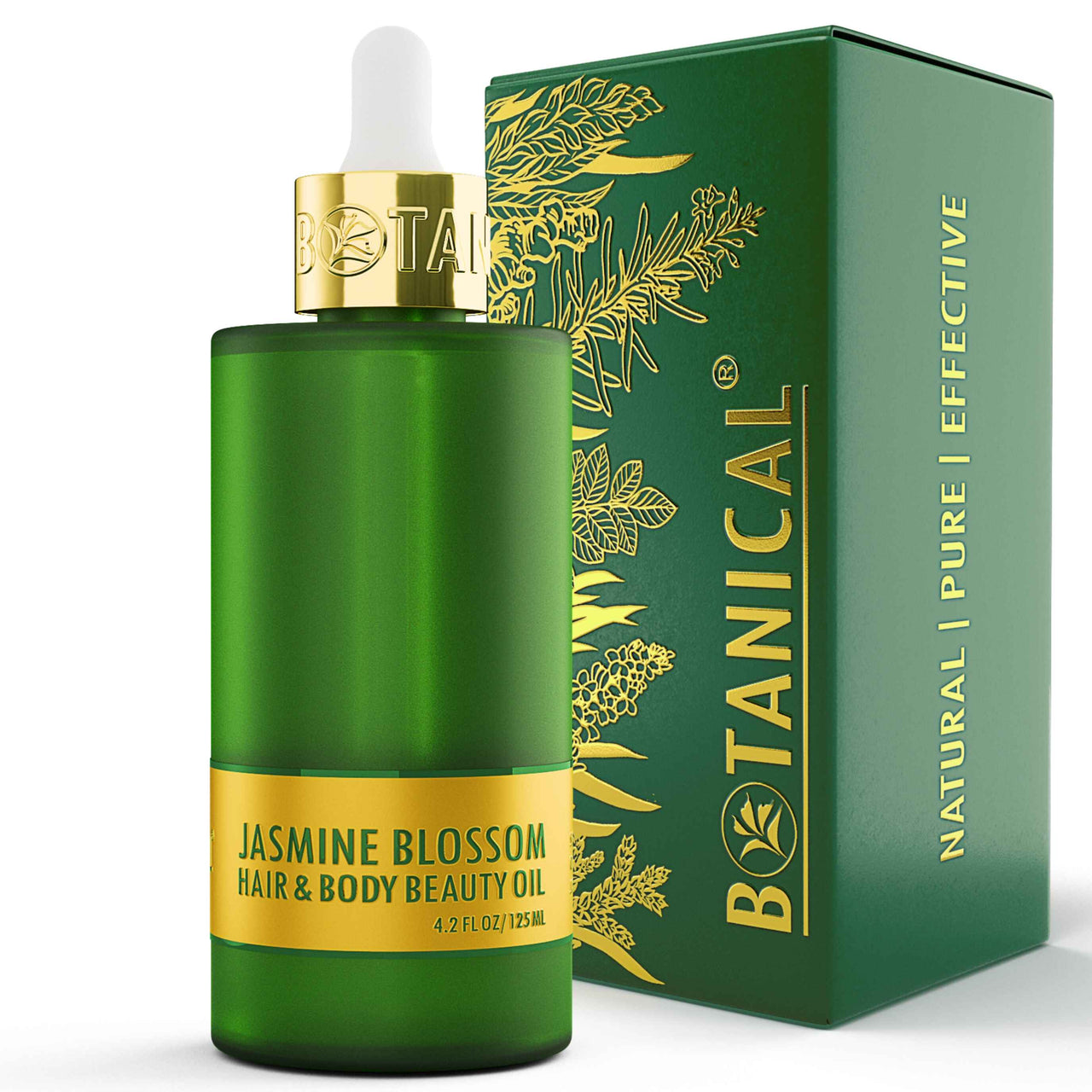 Hair & Body Beauty Oil - Jasmine Blossom - Pure & Natural Flower Fragrance