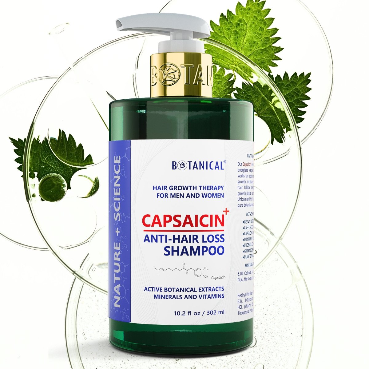 Herbal Shampoo - CAPSAICIN+™ Dandruff & Hair Thinning Prevention Formula