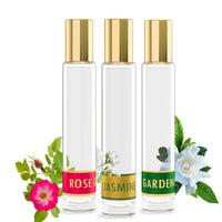 Thumbnail for Roll-On Perfume Oil Collection - Rose Garden, Gardenia Bloom & Jasmine Blossom