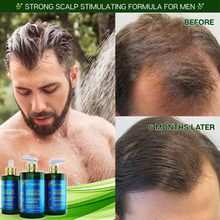 Botanical Clove Leaf Moringa Thickening Shampoo for hair loss before and after 