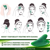 Thumbnail for ESSENTIAL MOISTURE™ - FACE & NECK FIRMING OIL GUA-SHA SET / GINSENG & SQUALANE