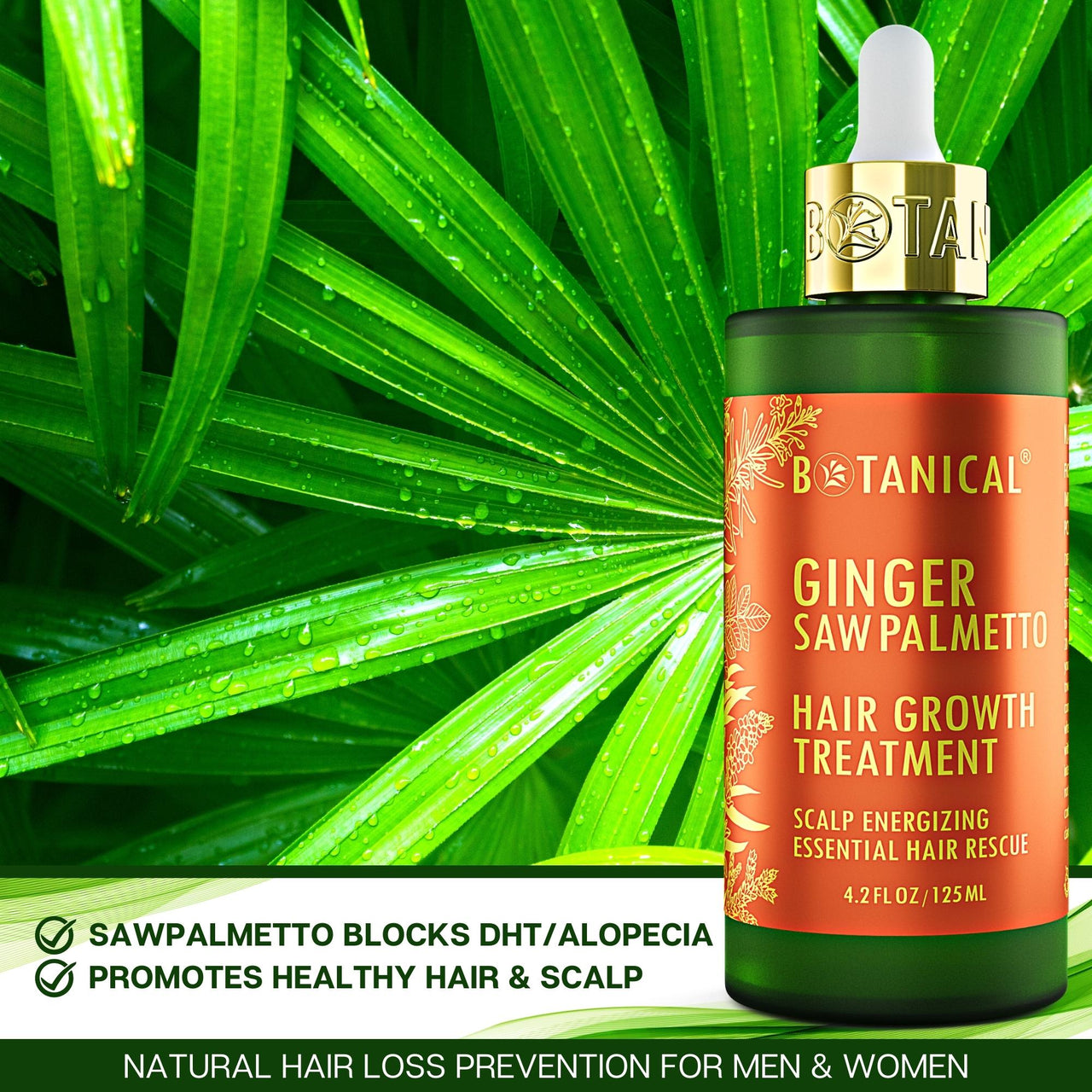 ESSENTIAL RESCUE™ - SCALP ENERGIZING HAIR GROWTH OIL / GINGER & SAW PALMETTO