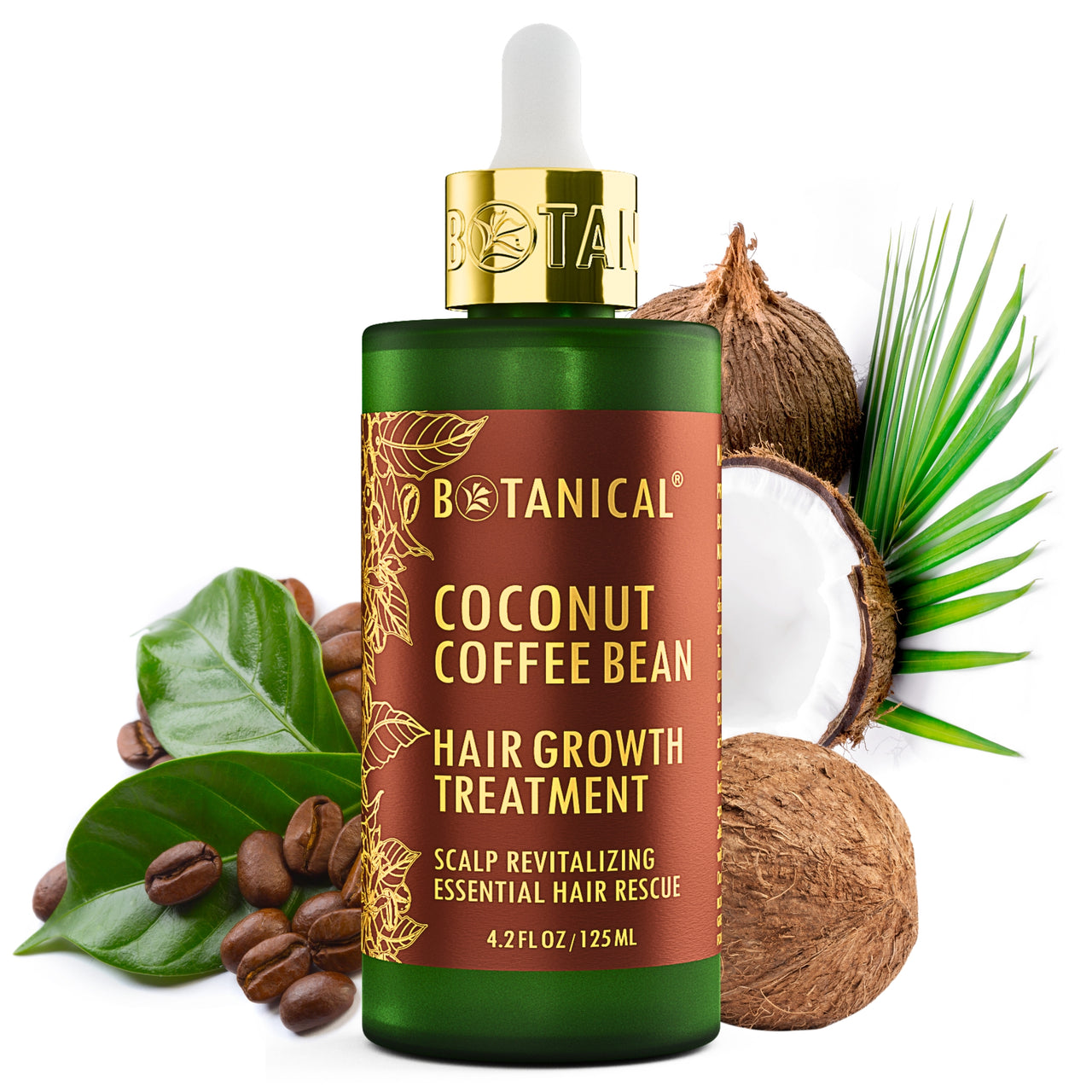 Coffee Bean & Coconut Caffeine Hair Growth Treatment Pre-Shampoo - Scalp Revitalizing - 4.2 Fl Oz