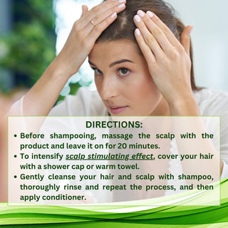 Cayenne and saw palmetto hair growth treatment directions head spa detox by Botanical Green Lab