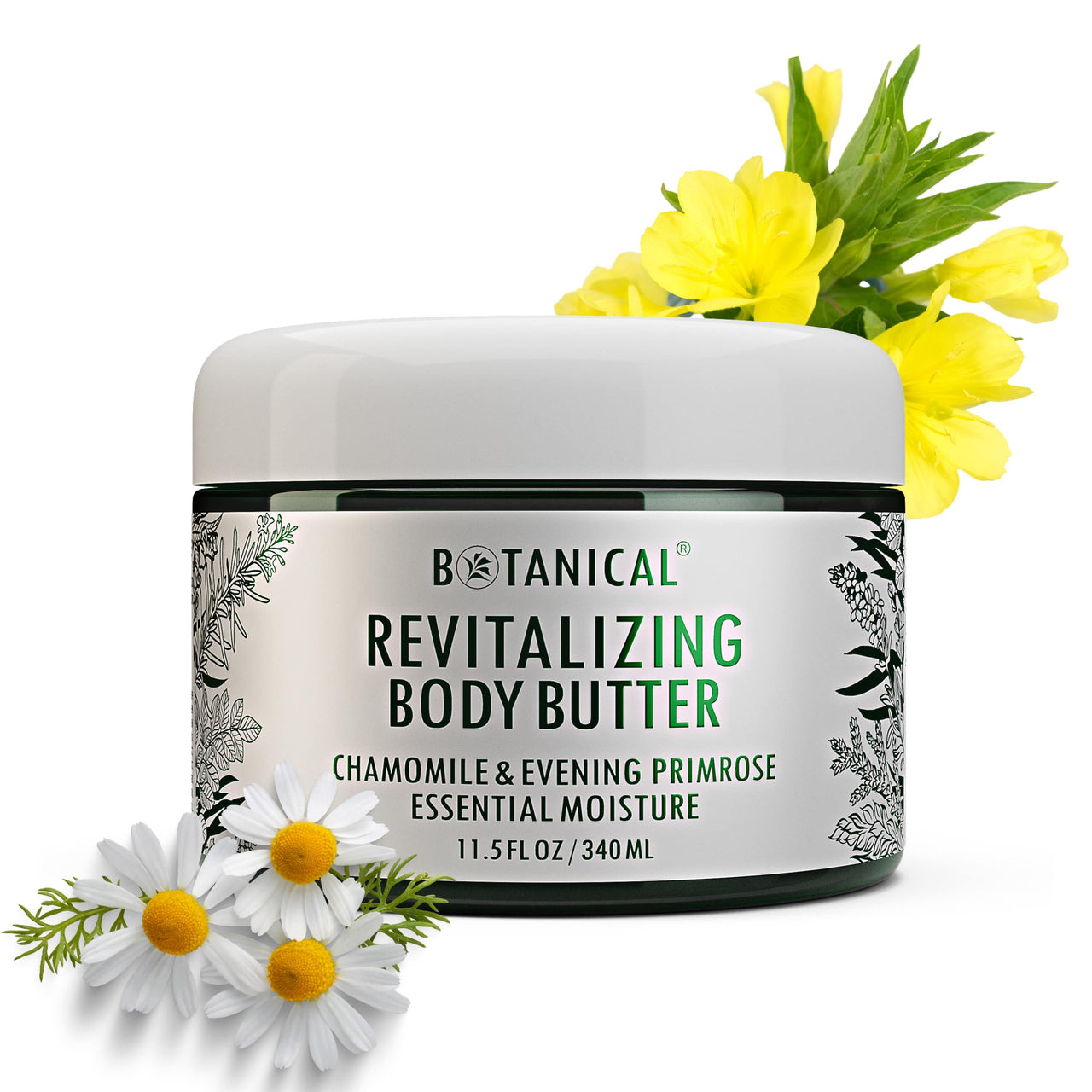 Body Butter - Chamomile & Primrose - Revitalizing For Dry & Crepey Skin