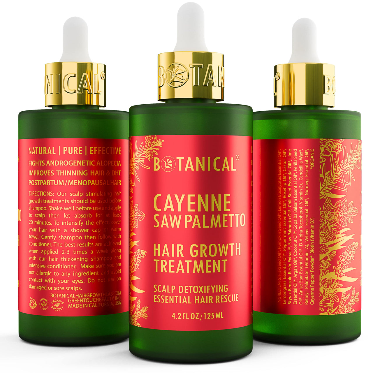 Hair Growth Head Spa Pre-Shampoo Treatment - Cayenne & Saw Palmetto - Scalp Detoxifying