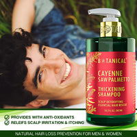 Thumbnail for Cayenne shampoo for hair thinning prevention