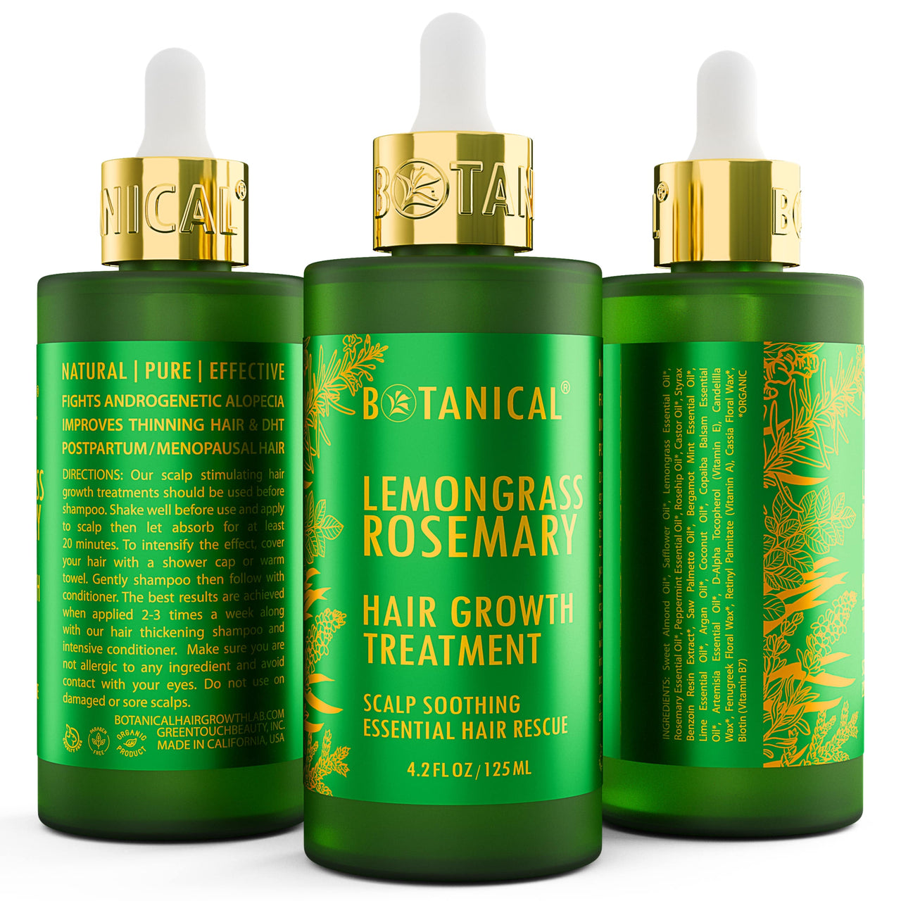 Hair Growth Pre-Shampoo Treatment - Lemongrass & Rosemary - Scalp Soothing