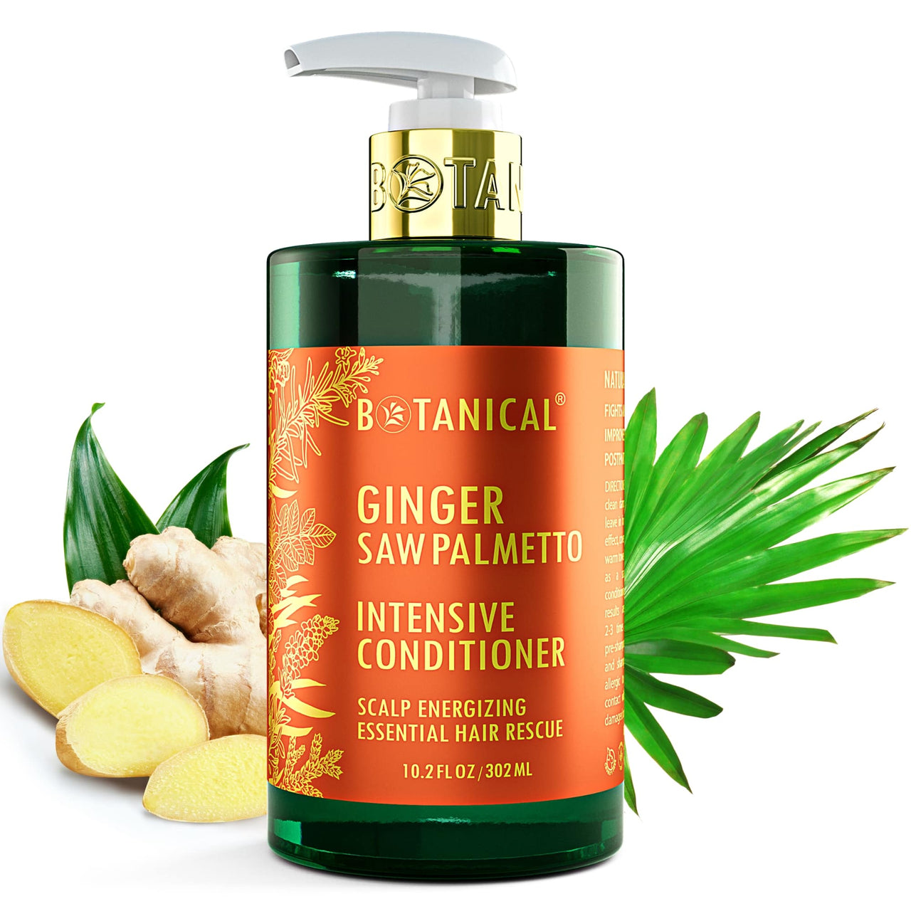 Conditioner For Thinning Hair - Ginger & Saw Palmetto - Scalp Energizing