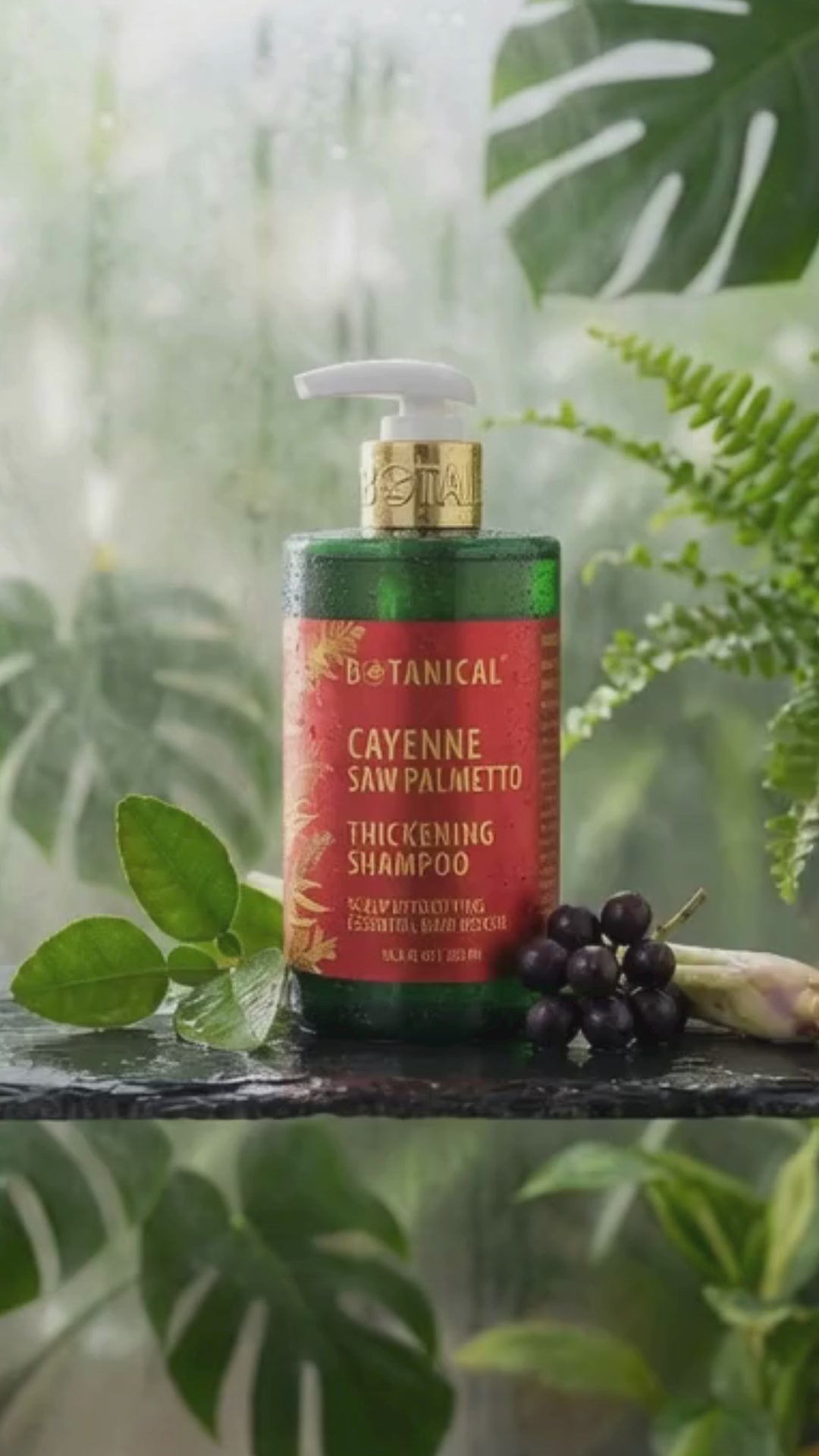 Shampoo for Thinning Hair Prevention Cayenne Saw Palmetto Scalp