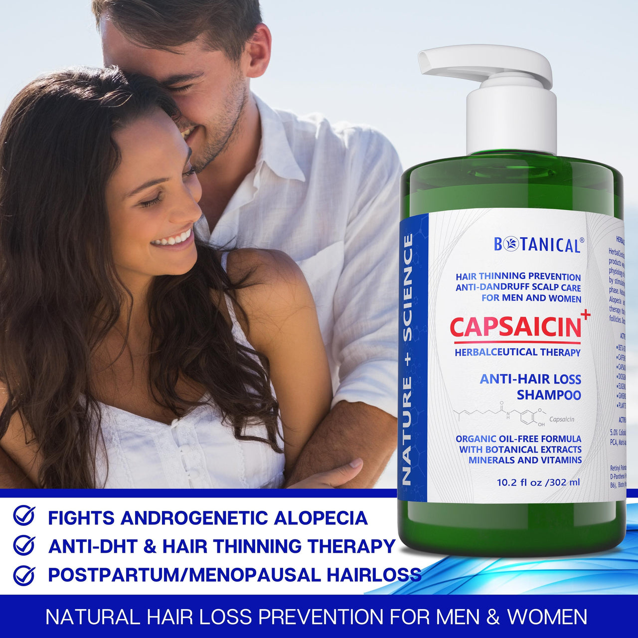 Herbal Shampoo - CAPSAICIN+™ Dandruff & Hair Thinning Prevention Formula